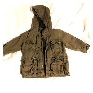 EUC GAP KIDS OLIVE UTILITY JACKET